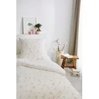 Primera Bio Crepe Floral koralle (135x200+80x80cm)