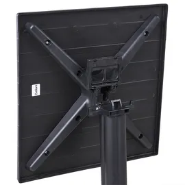 Beliani Bartisch 60 x 60 x 111 cm Schwarz