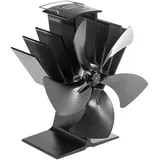 ADURO Ofenventilator 5-flüglig Aluminium 0,21 m Schwarz