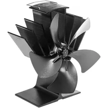 ADURO Ofenventilator 5-flüglig Aluminium 0,21 m Schwarz
