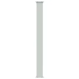Helloshop26 Seitenmarkise 100 x 500 cm grau Polyester