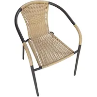 LC Garden Garvista Gartenstuhl Metall/PE-Rattan Braun/Gelb