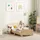 aiyaplay Jugendbett Hausbett mit Bären-Design 143,5 x 80 cm Massivholz beige