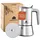 Groenenberg Espressokocher 0,2 l 4 Tassen Schwarz/Silber