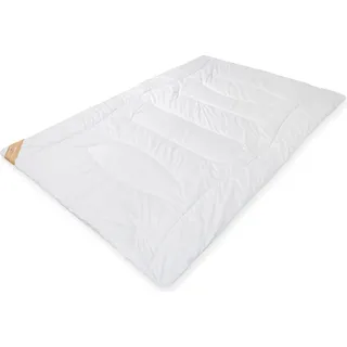 Künsemüller Cashmere Bettdecke normal 135 x 200 cm Edles Himalaya-Kaschmir - Weiß