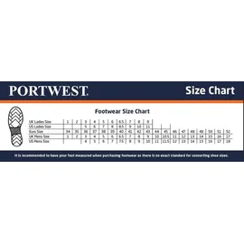 PORTWEST FW74 Sicherheits Brust-Watstiefel Schwarz 42