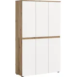 Möbel Boss Universalschrank Scarpa 105 x 175 x 37 cm Braun/Weiß
