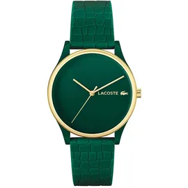 Lacoste Analog Quarzuhr für Damen Kollektion Crocodelle mit Silikonarmband