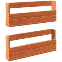 VidaXL Wand-Schuhregale 59 x 8,5 x 23,5 cm Wachsbraun