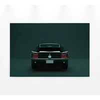 A.S. Création A.S. Leinwandbild Mustang 3«, Auto (1 St.), Keilrahmen Bild Oldtimer Auto, 26331506-0 grün, schwarz B/H: 90 cm x 60 cm