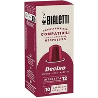 Bialetti-Kaffee Nespresso®-kompatible Kapseln – Deciso – 10 Kapseln (Packung mit 5)