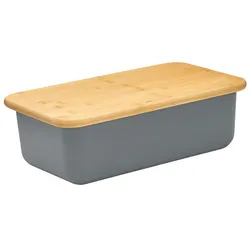 Zassenhaus Brotkasten LOFT eckig cool grey 40 x 23 cm