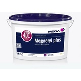 MEGA 401 Megacryl plus Dispersions Fassadenfarbe Silikonharz Reinacrylat 5 L