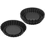 Zenker Minikuchenform 6ST SCHWARZ METALLIC