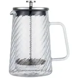 OEM Kaffee- Und Tee-ei Glas 1000ml French Press Silber Kb-7764