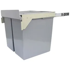 MONSTER SHOP Mülleimer 45 l Silber