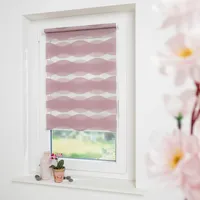 GARESA Doppelrollo Welle 70 x 150 cm rosa