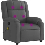vidaXL Massagesessel Dunkelgrau Stoff 95 x 99 x 95 cm Grau mit Fernbedienung
