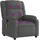 vidaXL Massagesessel Dunkelgrau Stoff 95 x 99 x 95 cm Grau mit Fernbedienung