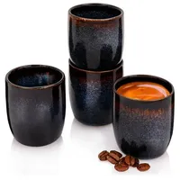 sänger Espressobecher Tokio 0,1 l Blau-Schwarz 4 St.