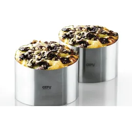 GEFU Dessert- und Vorspeisenringe FORMA 2 Stück mit Ausstößer
