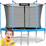 Neo-Sport Fuß/183 cm Gartentrampolin mit Innennetz und Neo-Sport-Leiter