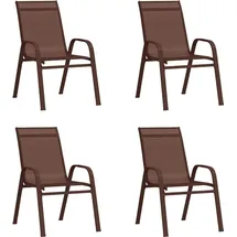 vidaXL Garten-Essgruppe 5-tlg. braun/schwarz 3095983
