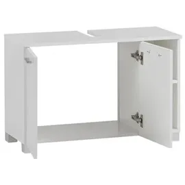 Schildmeyer Waschbeckenunterschrank Dorina 156246, 79,8 x 32 x 52,8 cm, weiß glanz