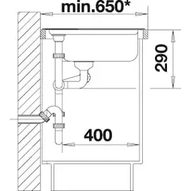 Blanco Delta-IF + Excenterbetätigung + InFino