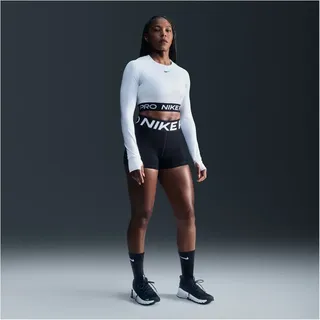 Nike Pro Sculpt High-Waist 3" kurze Leggings Damen 010 black/white XS