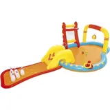 Famanu Kinderpool mit Rutsche 435 x 213 x 117 cm - Blau
