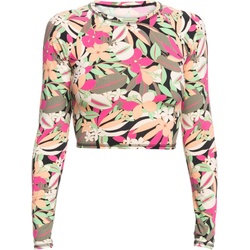 ROXY PRINTED CROP LS Lycrasuit 2024 anthracite palmsong - M