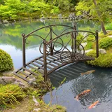Outsunny Vintage Gartenbrücke 99 x 68 x 53 cm Bronze