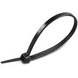 V-Tac 11174, 100 Kabelbinder, 4,5 mm, zum Binden von Drähten, Kabeln, Elektriker, Haus, Büro, Heimwerker (4,5 x 300 mm, schwarz)