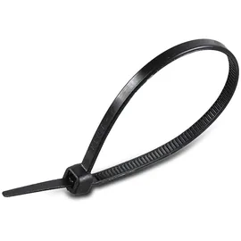V-Tac 11174, 100 Kabelbinder, 4,5 mm, zum Binden von Drähten, Kabeln, Elektriker, Haus, Büro, Heimwerker (4,5 x 300 mm, schwarz)