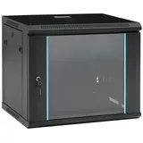 vidaXL 9U Netzwerkschrank Wandmontage 19" IP20 600x450x510 mm