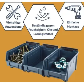 GarPet Stapelbox Polypropylen weiß