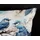 Muller Textil Zari Blumen Blau 135 x 200 cm + 2 x 80 x 80 cm