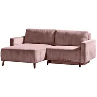 Ecksofa Hagen Cord Rosa