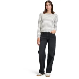 Betty & Co Ringelshirt Weiß/Grau XL