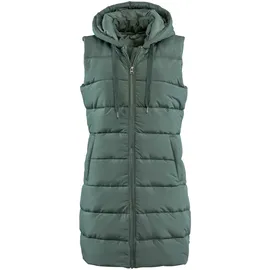 Stooker WANDA mit Kapuze Damen Steppweste slim fit lang, - L