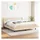 vidaXL Boxspringbett mit Matratze Creme 180x200 cm Stoff
