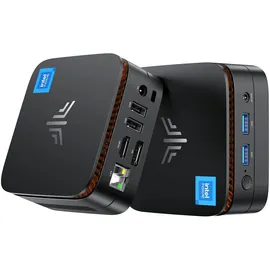 NiPoGi Mini PC Intel Twin Lake N150(Besser als N100) Unterstützt W-11 Pro 16 GB RAM 512 GB M.2 SSD, E1 Mini Desktop PC 4K@60HZ UHD Dual Display HDMI 2.0+DP 1.4/Dual Bande WiFi/BT4.2/RJ45/VESA