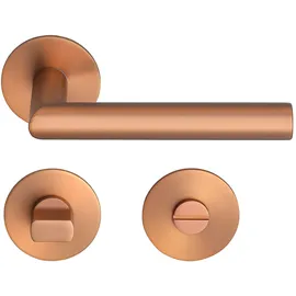 Meintürgriff Drückergarnitur Toulouse Flachrosette Roségold