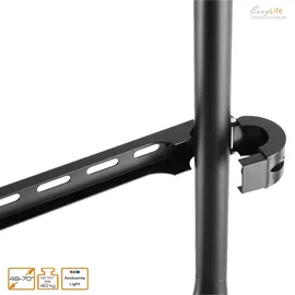 Easy Life EasyLife - Design STAFFELEI 4-Bein TV Stativ mit LED Ambiente Beleuchtung bis 70'' Zoll & 40 kg Fernseher / Monitor