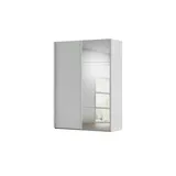 meinSchrank Schwebetürenschrank Regina 161 x 223 x 68 cm Grau