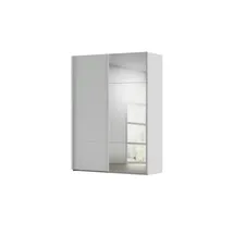 meinSchrank Schwebetürenschrank Regina 161 x 223 x 68 cm Grau