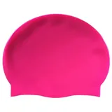 HYCOPROT Kinder Unisex Badekappe 100% Silikon Badekappen Anti-Rutsch Bequeme und Dehnbare wasserdichte Bademütze, Classic wasserdichte Badehaube für Langes und Kurzes Haar (Rosarot)