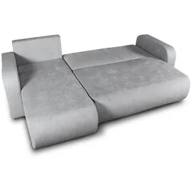 Sofnet Ecksofa Grau, Textil, 5-Sitzer, L-Form,Rechteckig, 230x152 cm, Wohnzimmer, Sofas & Couches, Wohnlandschaften, Ecksofas