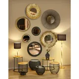 Mirrors and More Rinara Gold Schwarz Metall 43 x 42 cm